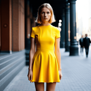 żółta sukienka jakie dodatki
