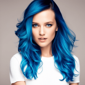niebieska farba do włosów